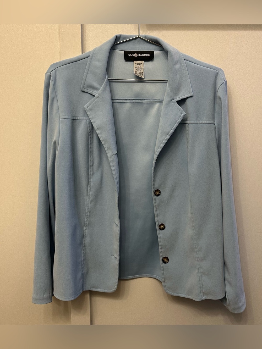 Sag Harbor Light Pale Blue Women's Blazer Jacket